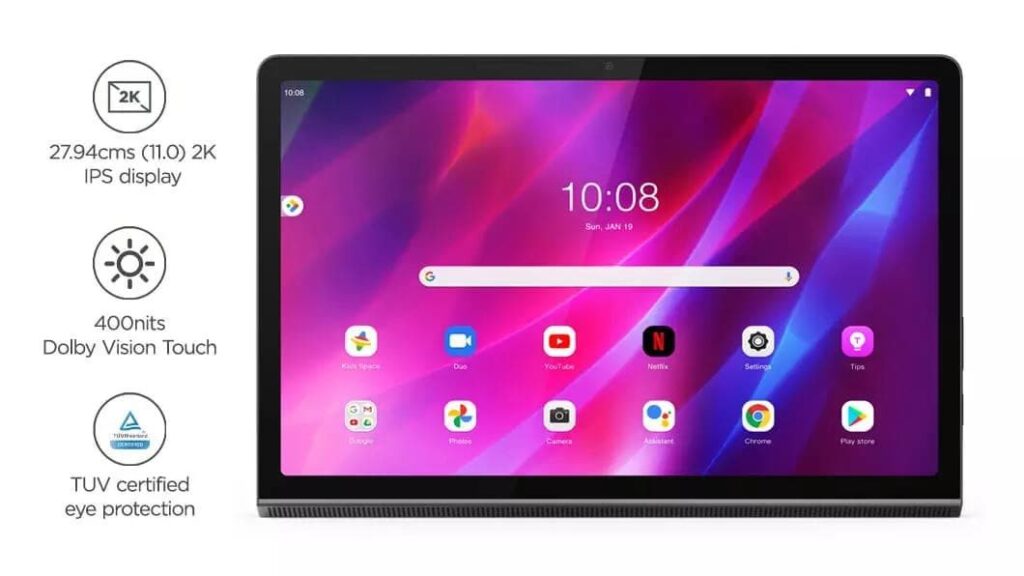 Lenovo Yoga Tab P11 Plus ranks 7th in the list of top 7 tablets in 2024