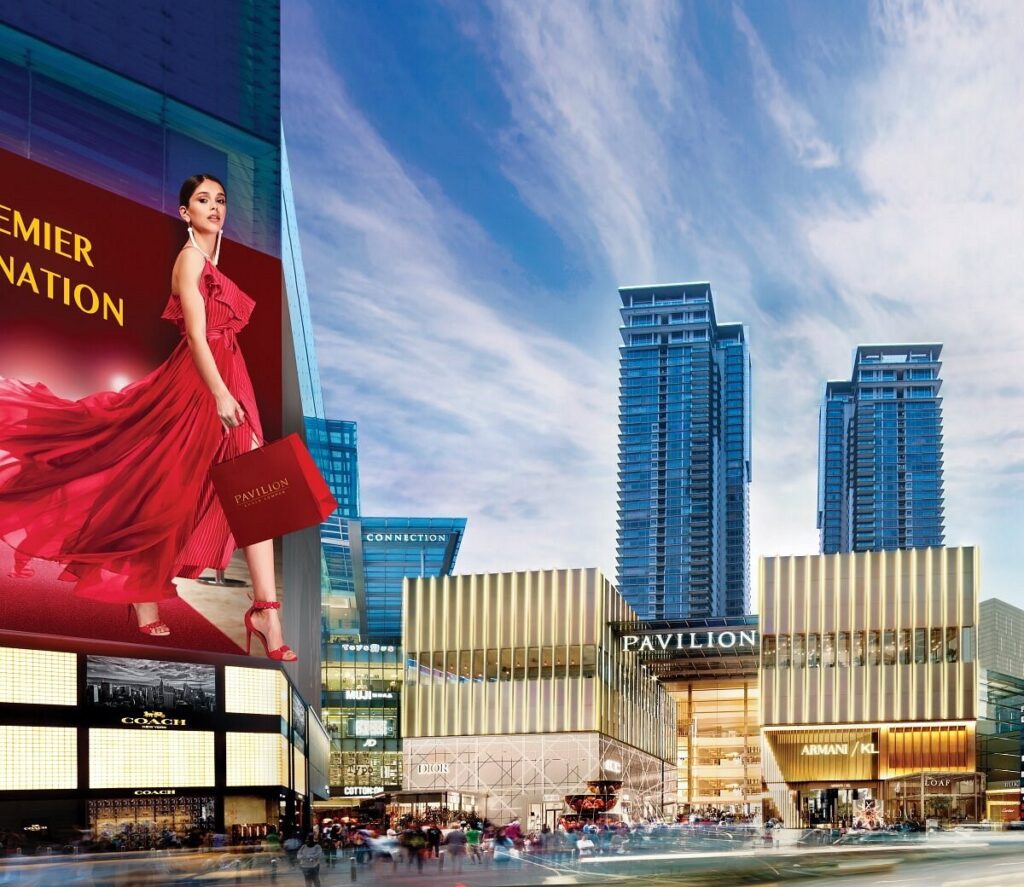 iconic tourist attraction in Malaysia - Pavilion Kuala Lumpur
